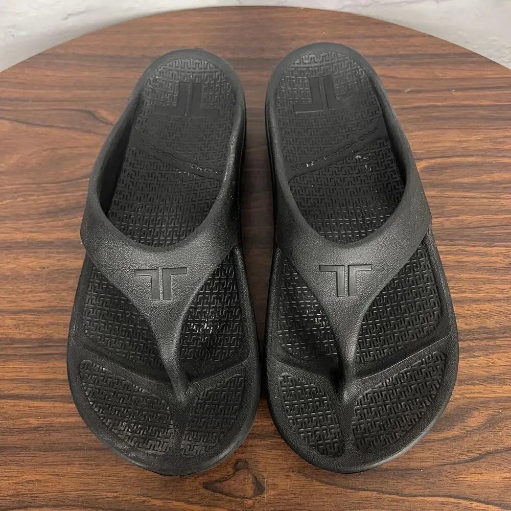 Telic Womens 10 Minimalist Outdoors Resortwear Recovery Arch Support Flip Flops